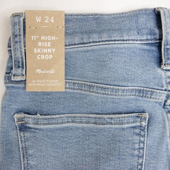 NEW Madewell 11" High-Rise Skinny Crop‎ Jeans Webb was,24 - Picture 13 of 16